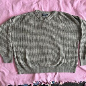 Jantzen Houndstooth Crewneck Sweater